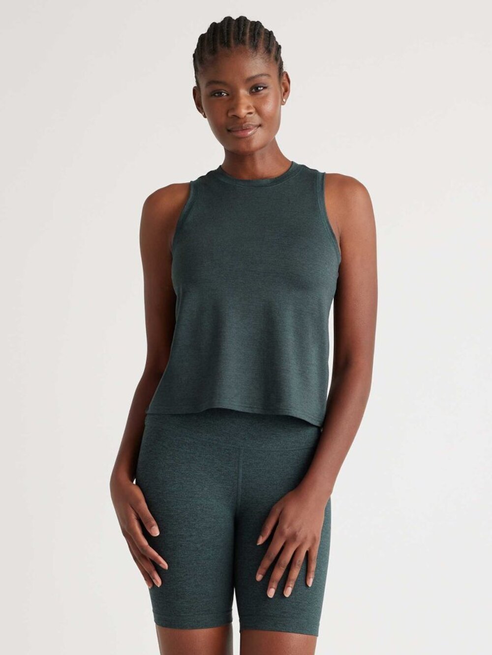 Quince Flowknit Breeze High-Neck Tank